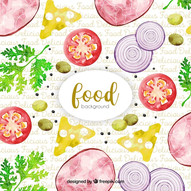 Fondo de comida con vegetales