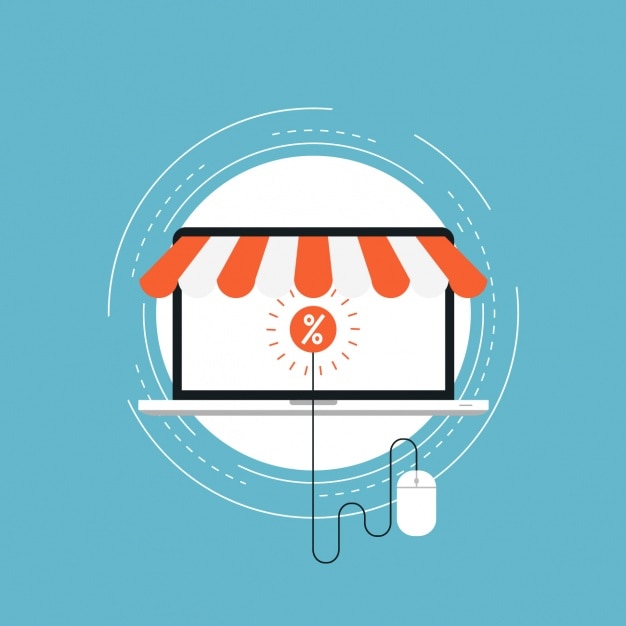 Vector gratuito fondo de compra online