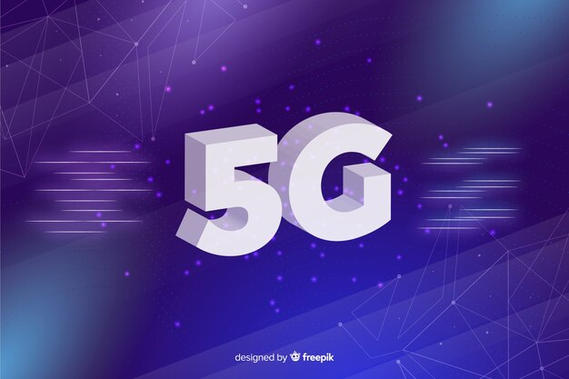 Fondo con concepto 5g