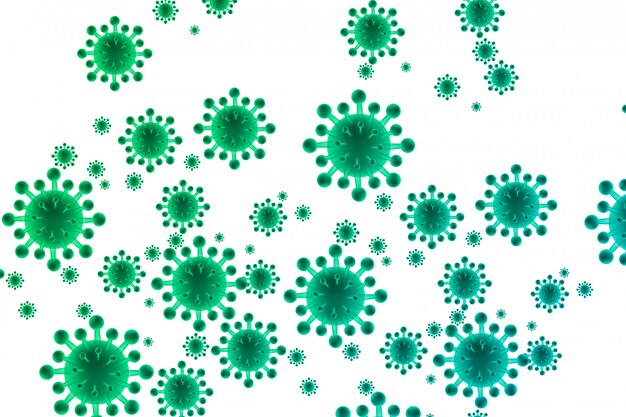 Fondo de concepto biológico de bacterias