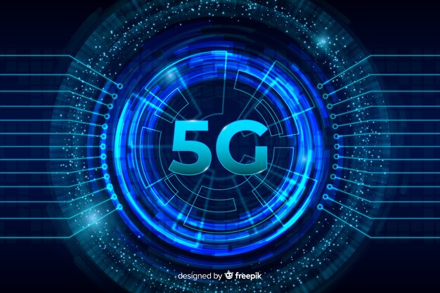 Fondo de concepto centrado 5g