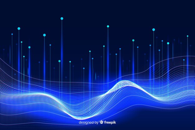 Fondo de concepto de datos grandes con diseño abstracto