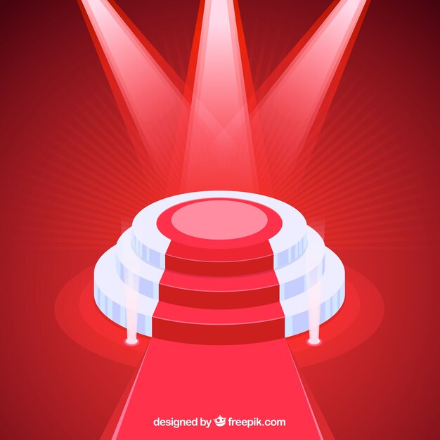 Fondo concepto escenario con luces
