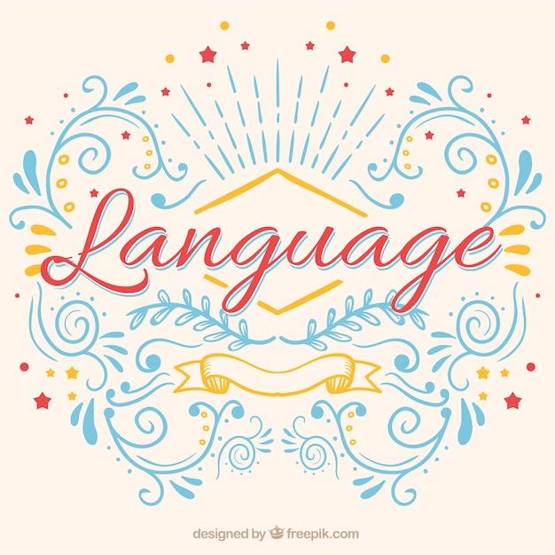 Fondo de concepto de idiomas