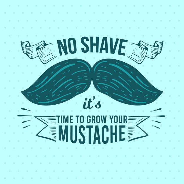 Fondo concepto movember con bigote