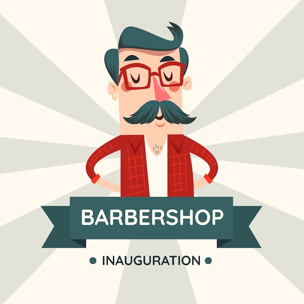 Vector gratuito fondo concepto movember con bigote