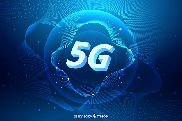 Fondo de concepto de red celular 5g