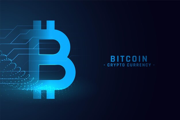 Fondo de concepto de tecnología digital bitcoin