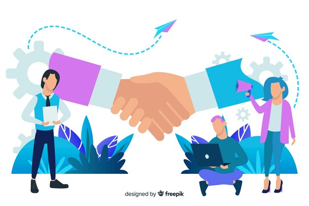 Fondo concepto trato de negocios