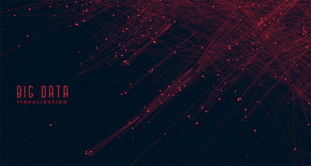 Vector gratuito fondo de concepto de visualización de datos grandes