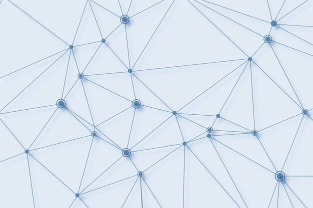 Fondo de conexión de polígono de tecnología digital
