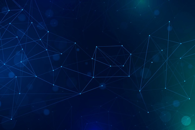 Fondo de conexión de red con gradiente