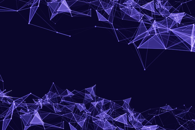 Fondo de conexión de red con gradiente