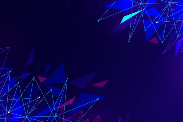 Fondo de conexión de red con gradiente