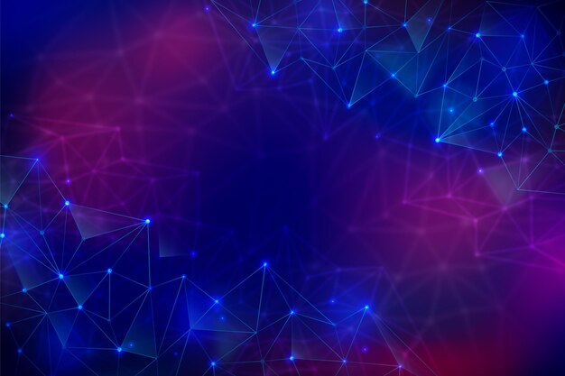 Fondo de conexión de red con gradiente