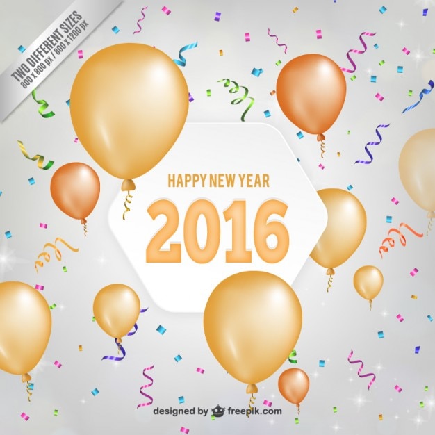 Fondo de confeti de año nuevo