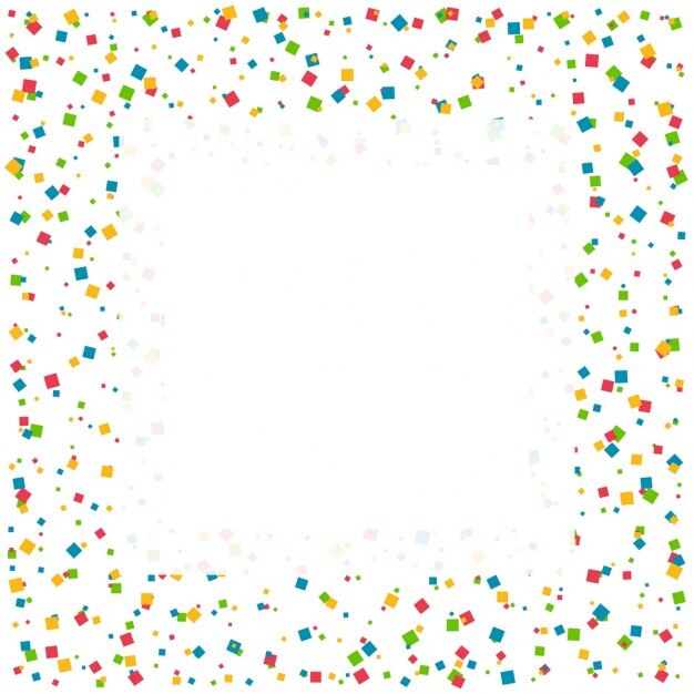 Fondo de confeti de la celebración con espacio para el texto