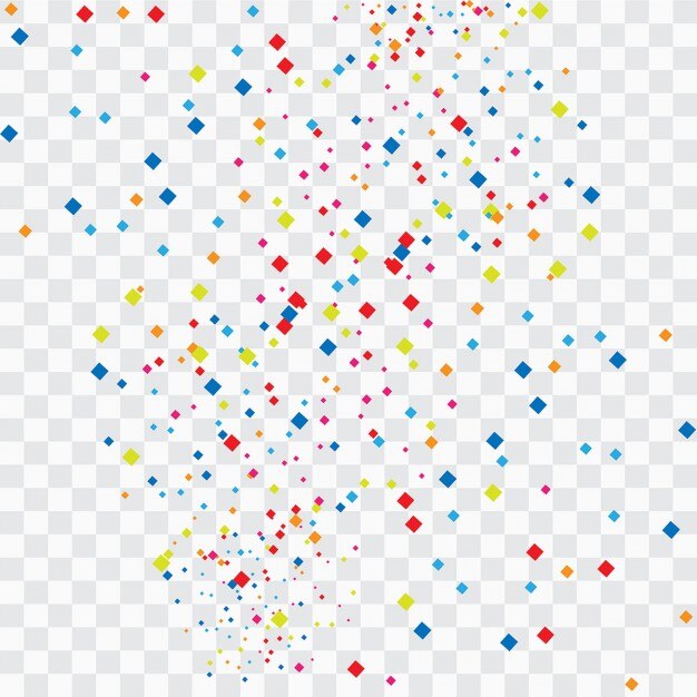 Fondo de confeti colorido