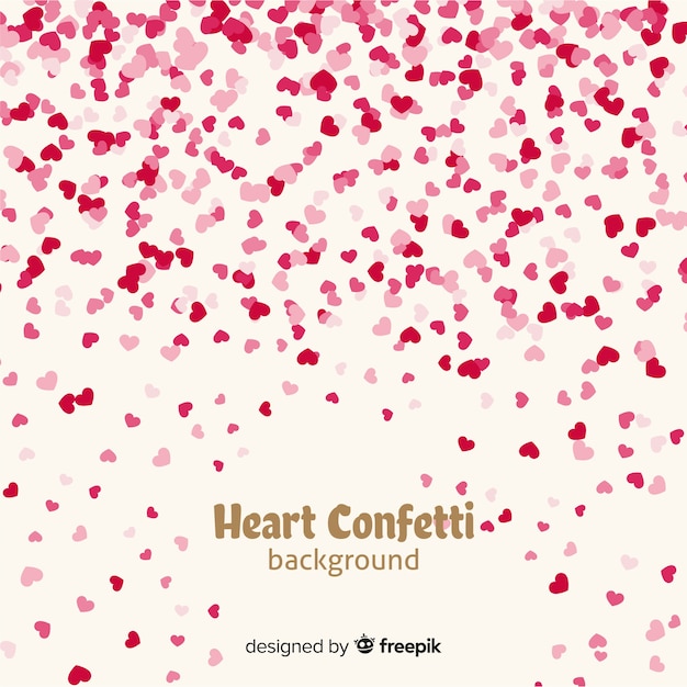 Fondo confeti corazón