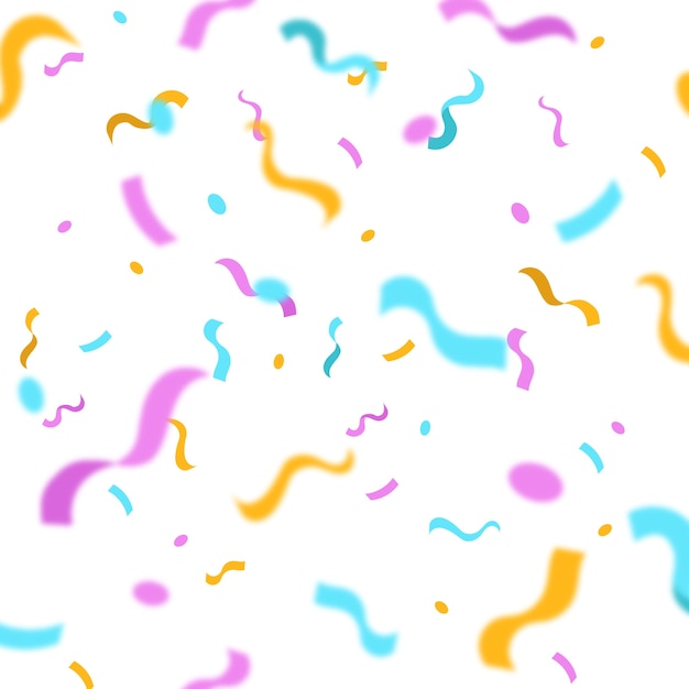 Fondo de confeti de diseño plano