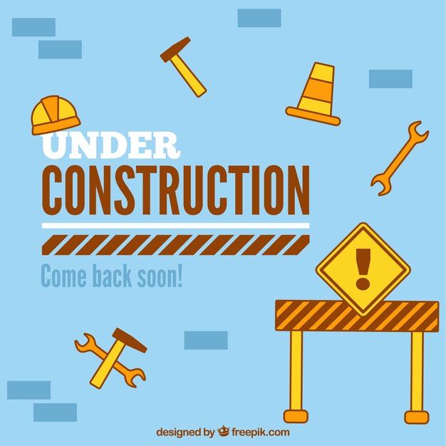 Fondo en construcción hecho  a mano