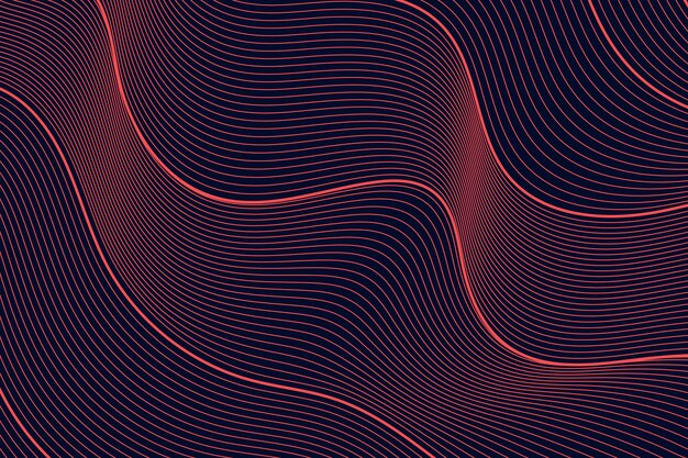Fondo de contorno abstracto dibujado a mano