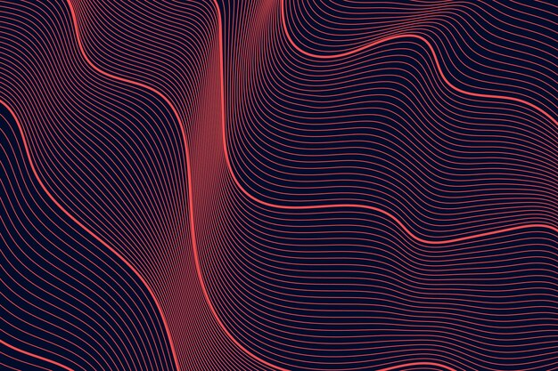 Fondo de contorno abstracto dibujado a mano