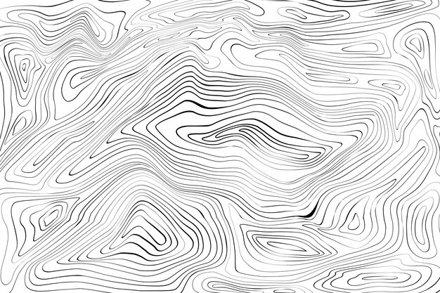 Fondo de contorno abstracto dibujado a mano