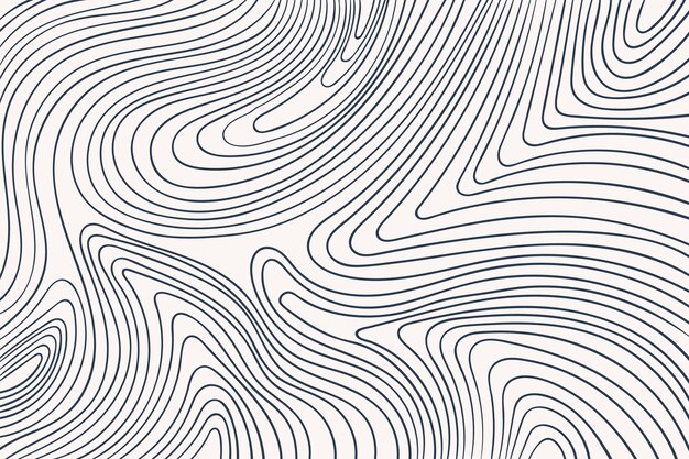 Fondo de contorno abstracto dibujado a mano