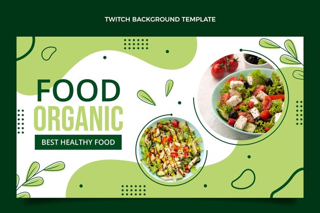 Fondo de contracción de alimentos de diseño plano