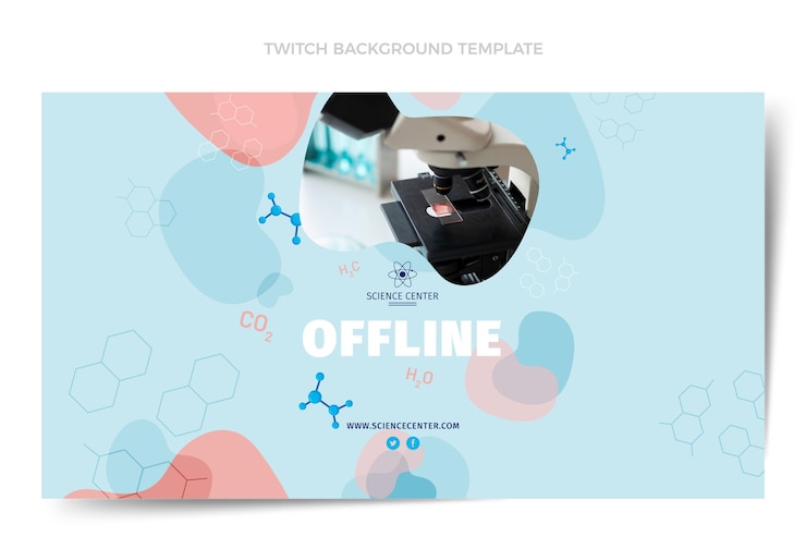 Vector gratuito fondo de contracción de ciencia de diseño plano