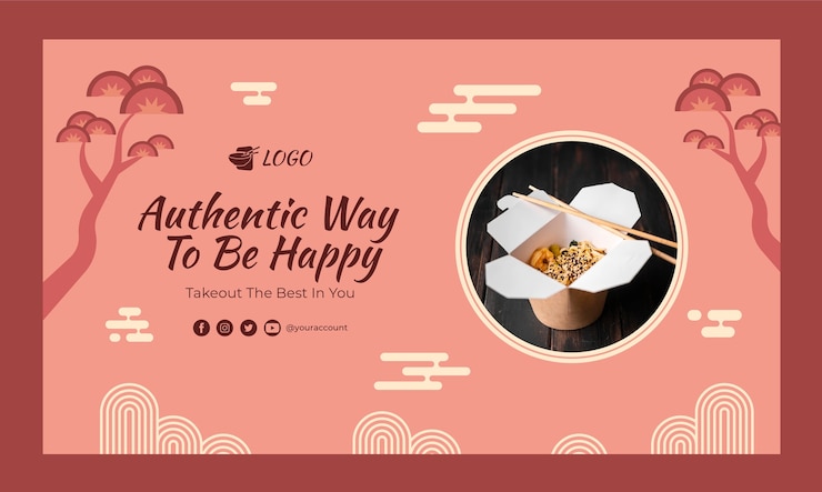 Vector gratuito fondo de contracción de comida asiática sabrosa de diseño plano