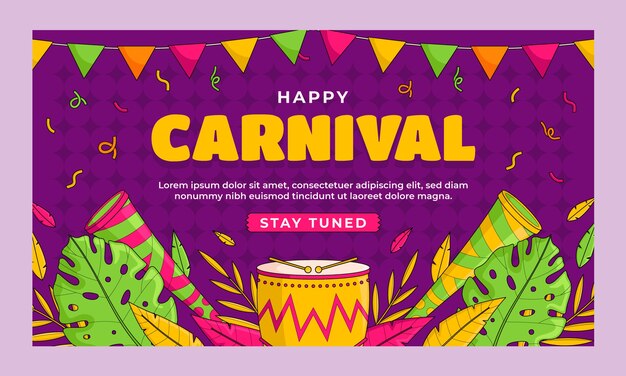 Fondo de contracción de fiesta y celebración de carnaval