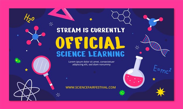 Fondo de contracción plana para la ciencia