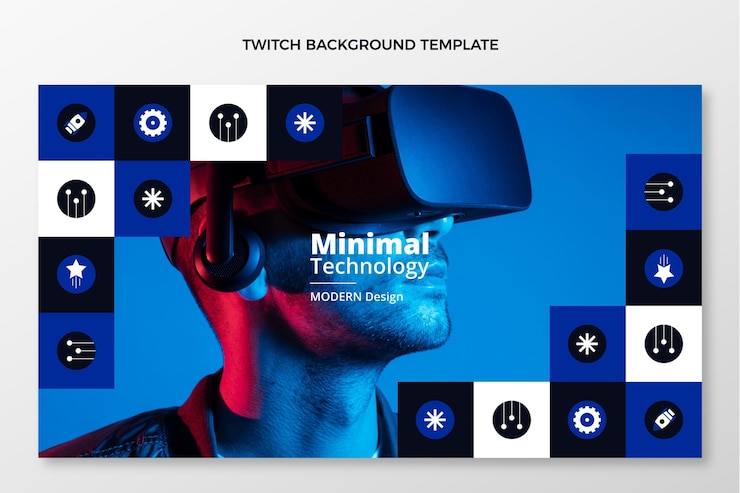 Vector gratuito fondo de contracción de tecnología mínima de diseño plano
