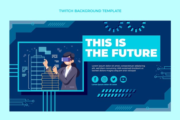 Fondo de contracción de tecnología mínima plana