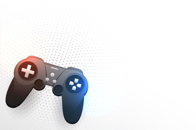 fondo del controlador de juego electrónico con espacio de texto