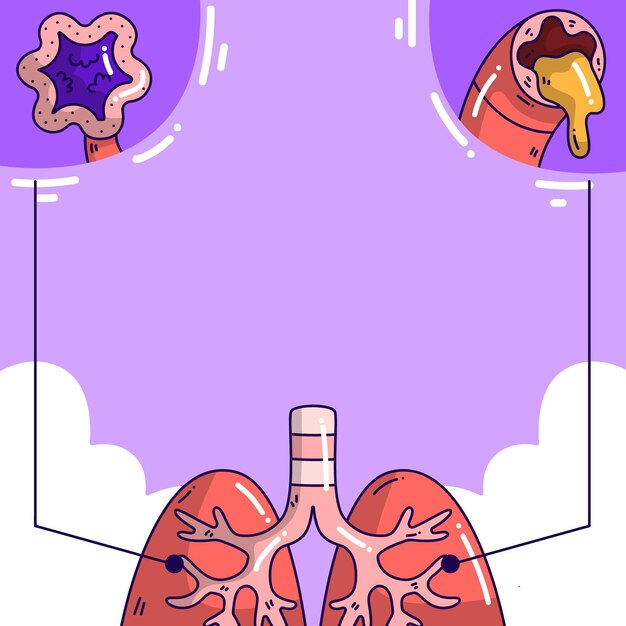 Fondo copd dibujado a mano