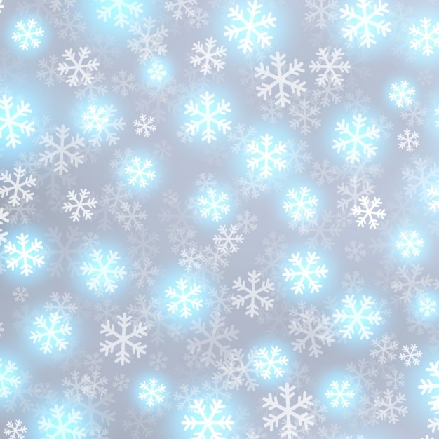 Vector gratuito fondo de copos de nieve brillantes