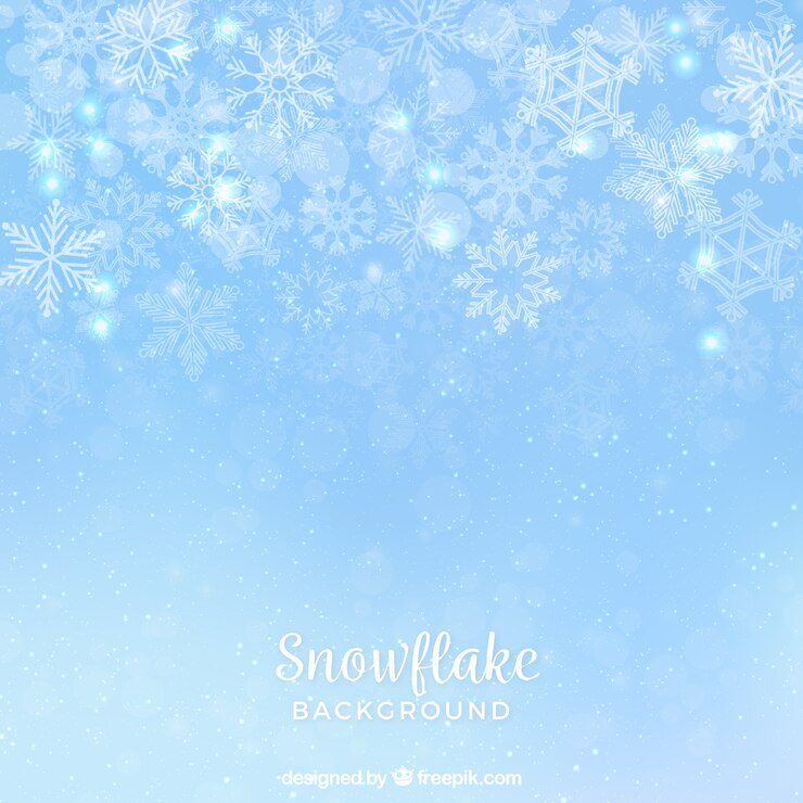 Vector gratuito fondo de copos de nieve delgados