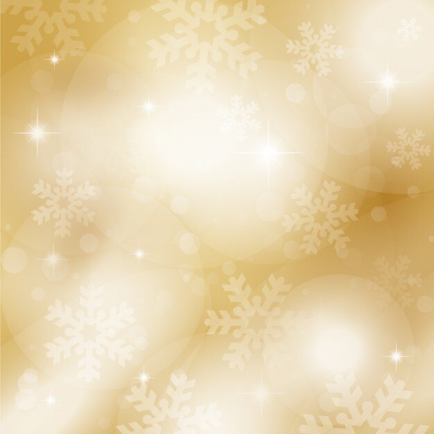 Fondo de copos de nieve ocre