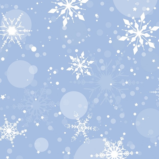 Vector gratuito fondo con copos de nieve