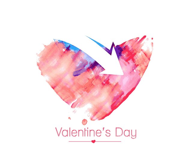 Fondo del corazón del día de San Valentín, ilustración vectorial.