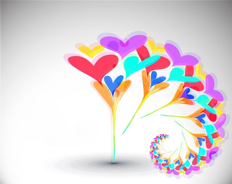 Vector gratuito fondo del corazón del día de san valentín, ilustración vectorial.