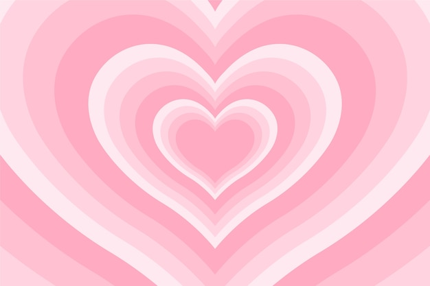 Fondo de corazón de flores silvestres de diseño plano
