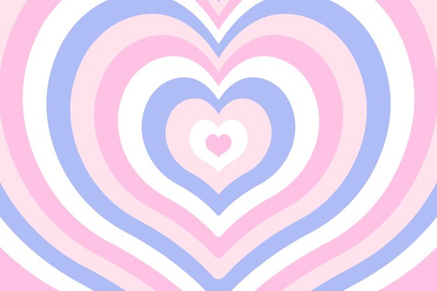 Fondo de corazón de flores silvestres de diseño plano