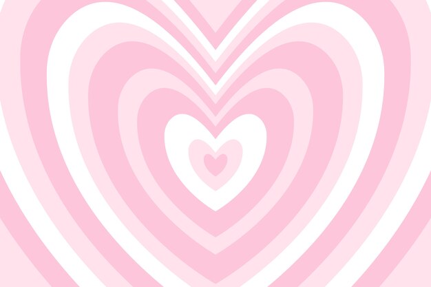 Fondo de corazón de flores silvestres de diseño plano