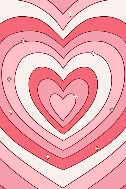 Fondo de corazón de flores silvestres de diseño plano