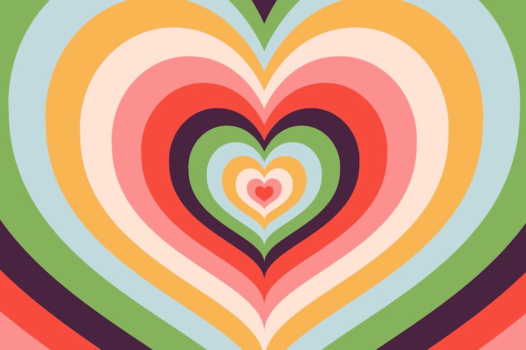 Vector gratuito fondo de corazón de flores silvestres de diseño plano