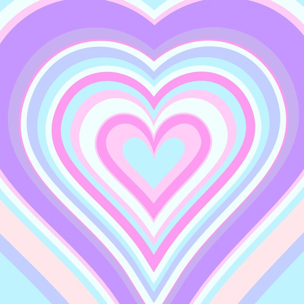 Fondo de corazón de flores silvestres de diseño plano